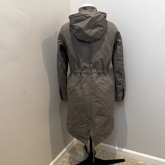 Gap Coat Lined Pockets Zip Up Button Up Size XS - Picture 6 of 14